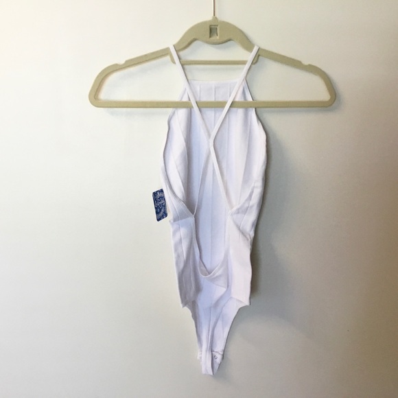 NWT Free People Ribbed Bridget Bodysuit - White - XS/S - Picture 6 of 8